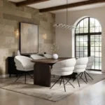 Varm Ribbed Dining Table with Eira Chairs Set