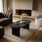 Varm Ribbed Oval Coffee Table