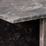 Vega Rectangular Coffee Table with Marron Marble Top 140cm