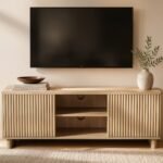 Velmor 120cm Ribbed TV Unit with Storage