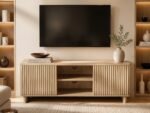 Velmor 120cm Ribbed TV Unit with Storage - Image 10