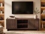 Velmor 120cm Ribbed TV Unit with Storage - Image 2