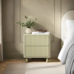 Velmor 2 Drawer Ribbed Bedside Table