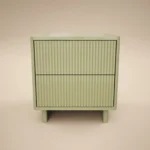 Velmor 2 Drawer Ribbed Bedside Table