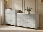 Velmor 2 Piece Ribbed Chest of Drawers Set