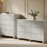 Velmor 2 Piece Ribbed Chest of Drawers Set