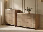 Velmor 2 Piece Ribbed Chest of Drawers Set - Image 4
