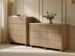 Velmor 2 Piece Ribbed Chest of Drawers Set - Image 8