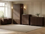 Velmor 5 Piece Ribbed Bedroom Furniture Set