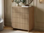 Velmor 5 Piece Ribbed Bedroom Furniture Set