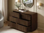 Velmor 6 Piece Ribbed Bedroom Furniture Set