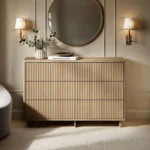 Velmor Ribbed Chest of 6 Drawers Oak