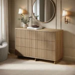 Velmor Ribbed Chest of 6 Drawers Oak