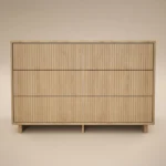 Velmor Ribbed Chest of 6 Drawers Oak