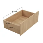 Velmor Ribbed Chest of 6 Drawers Oak