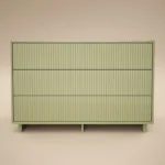 Velmor Ribbed Chest of 6 Drawers Olive Green