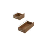 Velmor Ribbed Chest of 6 Drawers Walnut