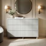 Velmor Ribbed Chest of 6 Drawers White