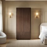 Velmor Ribbed Double Wardrobe with Drawers Walnut - Image 2