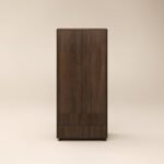 Velmor Ribbed Double Wardrobe with Drawers Walnut - Image 5