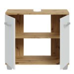 Veris 5 Piece Bathroom Set Artisan Oak & Light Grey Doors