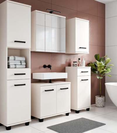 Veris 5 Piece Bathroom Set Sand