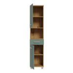 Veris Tall Narrow Bathroom Cupboard with 2 Doors & 1 Drawer