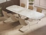Viano Pearl Ceramic 180-240cm Extending Dining Table - Image 10