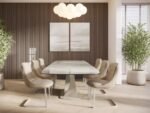 Viano Pearl Ceramic 180-240cm Extending Dining Table - Image 9