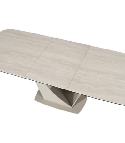 Viano Travertine Ceramic 180-240cm Extending Dining Table