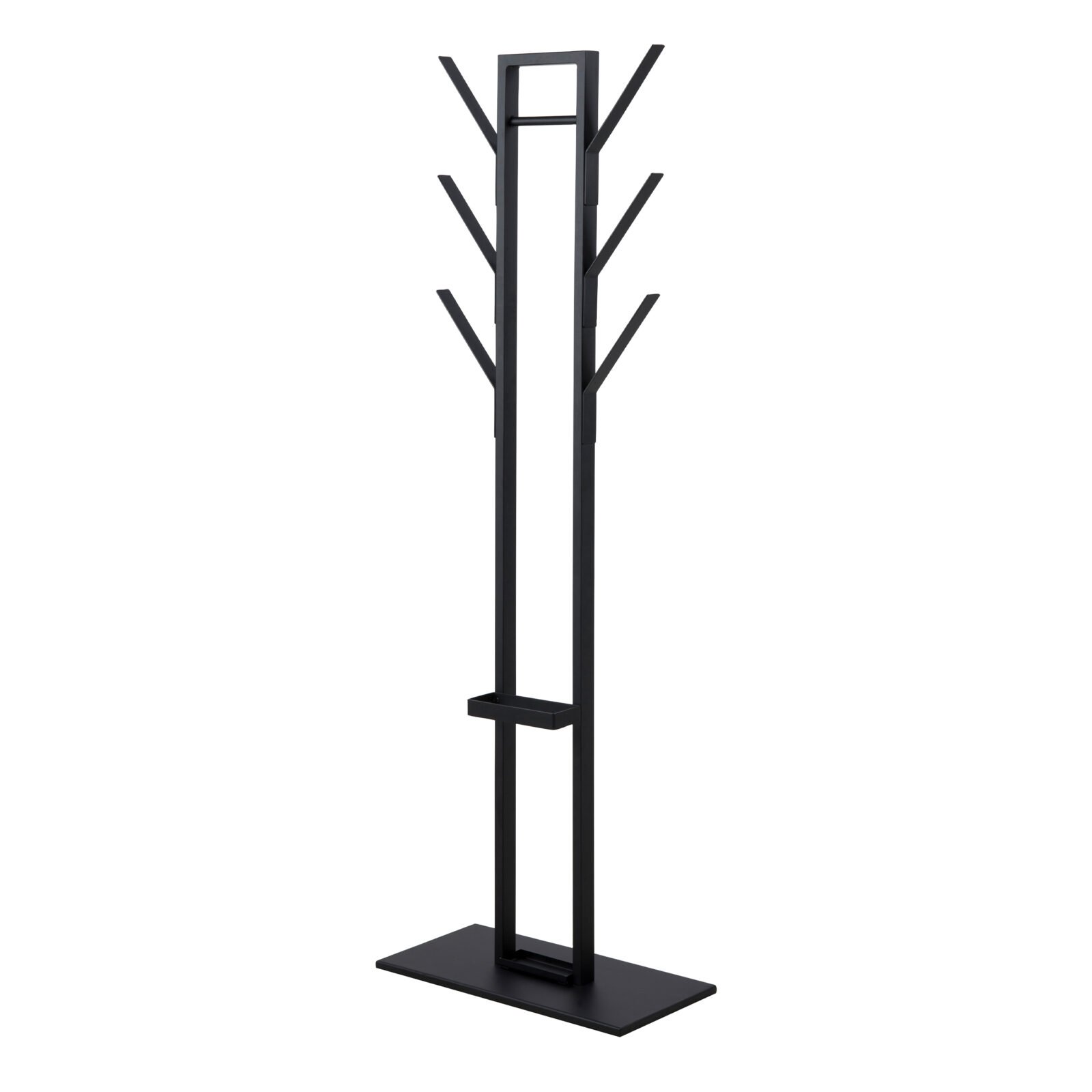 Vinson coat hanger, frame and base matt black powder coated steel, 56x28x165 cm Vinson coat hanger, frame and base matt black powder coated steel, 56x28x165 cm