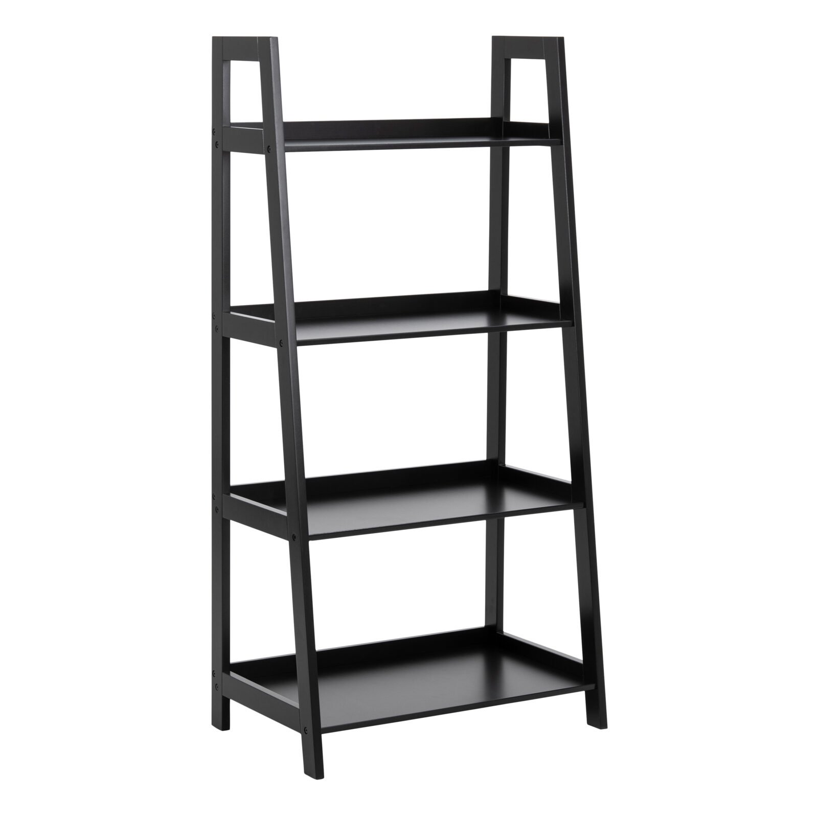 Wally Bookcase with 4 Shelves in Black Wally Bookcase with 4 Shelves in Black