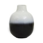 Westray Small Black and White Ombre Vase