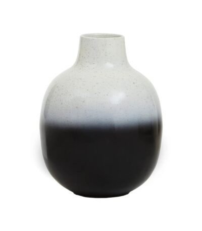 Westray Small Black and White Ombre Vase