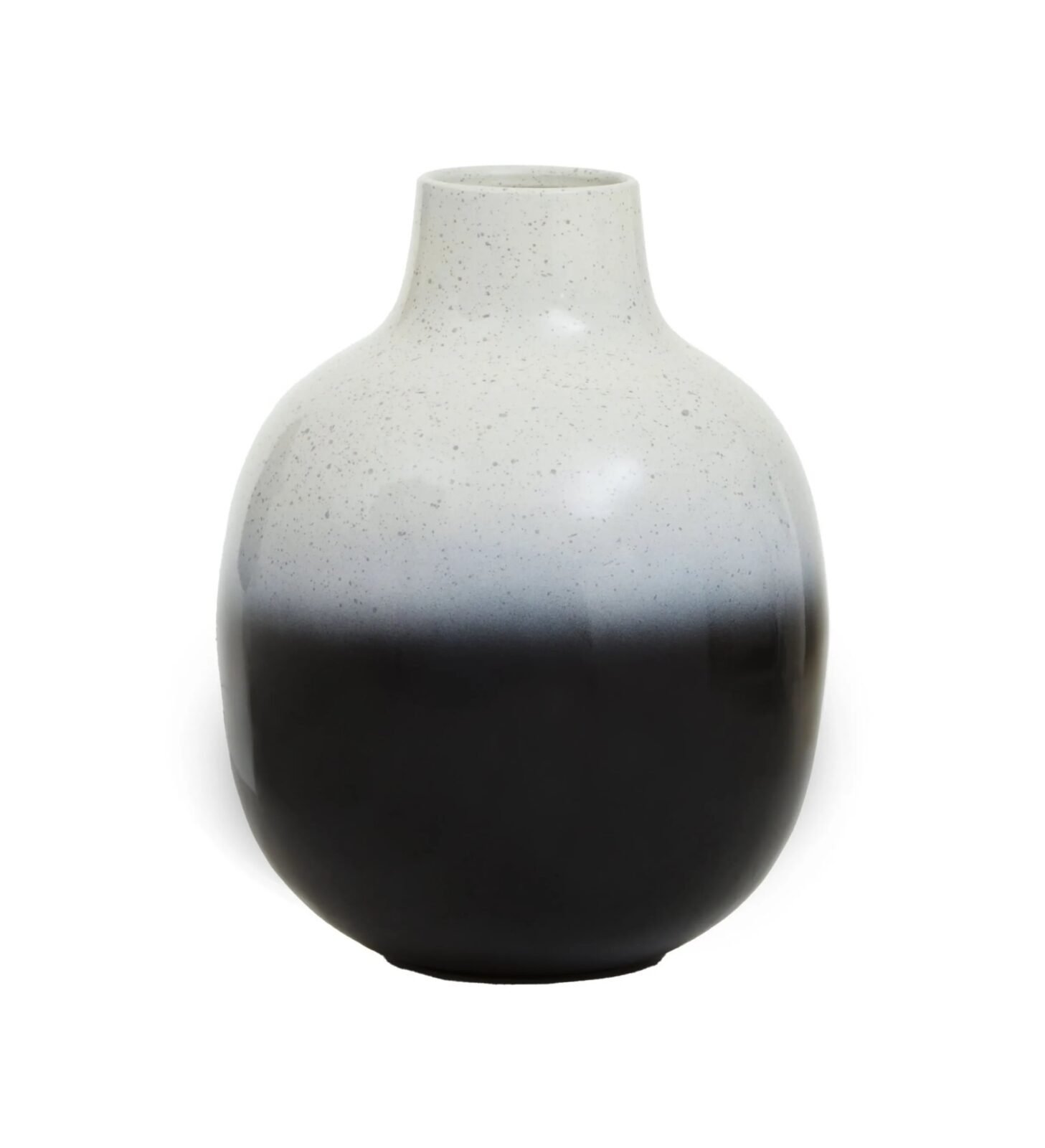 Westray Small Black and White Ombre Vase Westray Small Black and White Ombre Vase