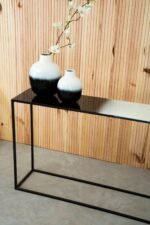 Westray Small Black and White Ombre Vase