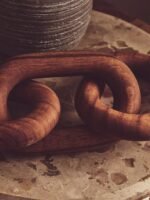 Whalsay Brown Wood 3 Link Chain Decor
