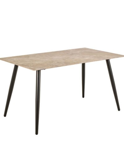 Wicklow Ceramic Dining Table Brown/Black 140x80cm