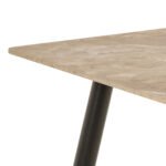 Wicklow Ceramic Dining Table Brown/Black 140x80cm