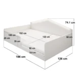 Wilbur Small Double Montessori Floor Bed with LED Lights