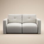 Wilfie 3 Seater Beige Chenille Sofa - Image 4