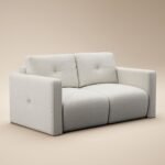 Wilfie 3 Seater Beige Chenille Sofa - Image 5