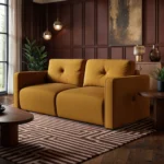 Wilfie 3 Seater Mustard Chenille Sofa