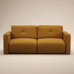 Wilfie 3 Seater Mustard Chenille Sofa