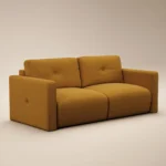 Wilfie 3 Seater Mustard Chenille Sofa