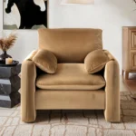 Wren Sand Velvet Accent Chair
