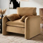 Wren Sand Velvet Accent Chair