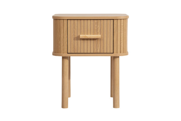 Axel 1 Drawer Fluted Bedside - Image 3