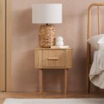 Axel 1 Drawer Fluted Bedside
