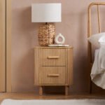 Axel 2 Drawer Fluted Bedside